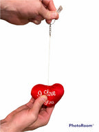 Wholesale Case of 24 Pull String Vibrating Hearts – Retro 80s Vibe Keychains ❤️🧵