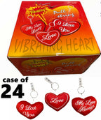 Wholesale Case of 24 Pull String Vibrating Hearts – Retro 80s Vibe Keychains ❤️🧵