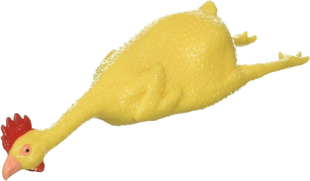 🐔 Squeeze Stress Rubber Chicken – 8" Classic Gag Toy