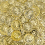 🪙 Bulk Plastic Gold Coins – 3,600 Treasure Coins (25 Bags of 144 Each)