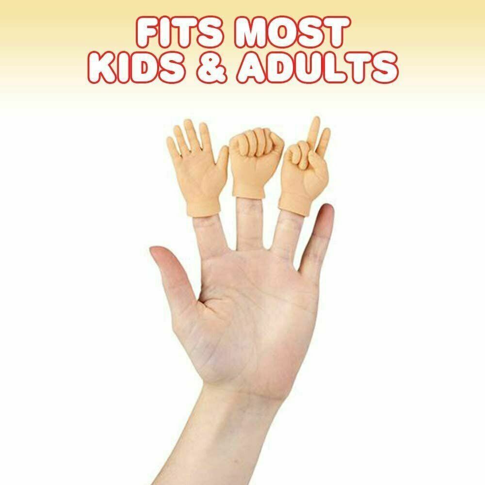 🖐️ Tiny Hands Rock Paper Scissors Set – 12 Soft Rubber Finger Puppets