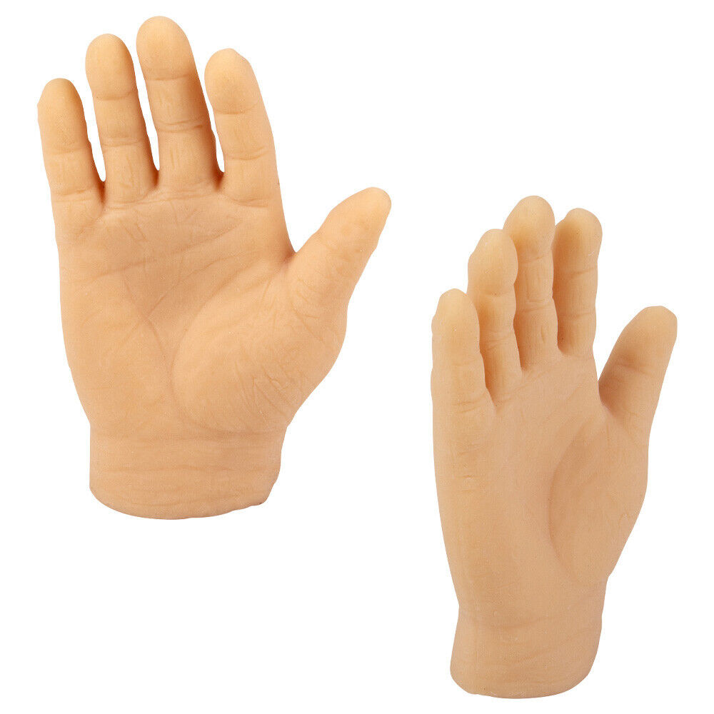 🖐️ Tiny Hands Rock Paper Scissors Set – 12 Soft Rubber Finger Puppets
