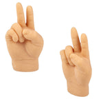 🖐️ Tiny Hands Rock Paper Scissors Set – 12 Soft Rubber Finger Puppets