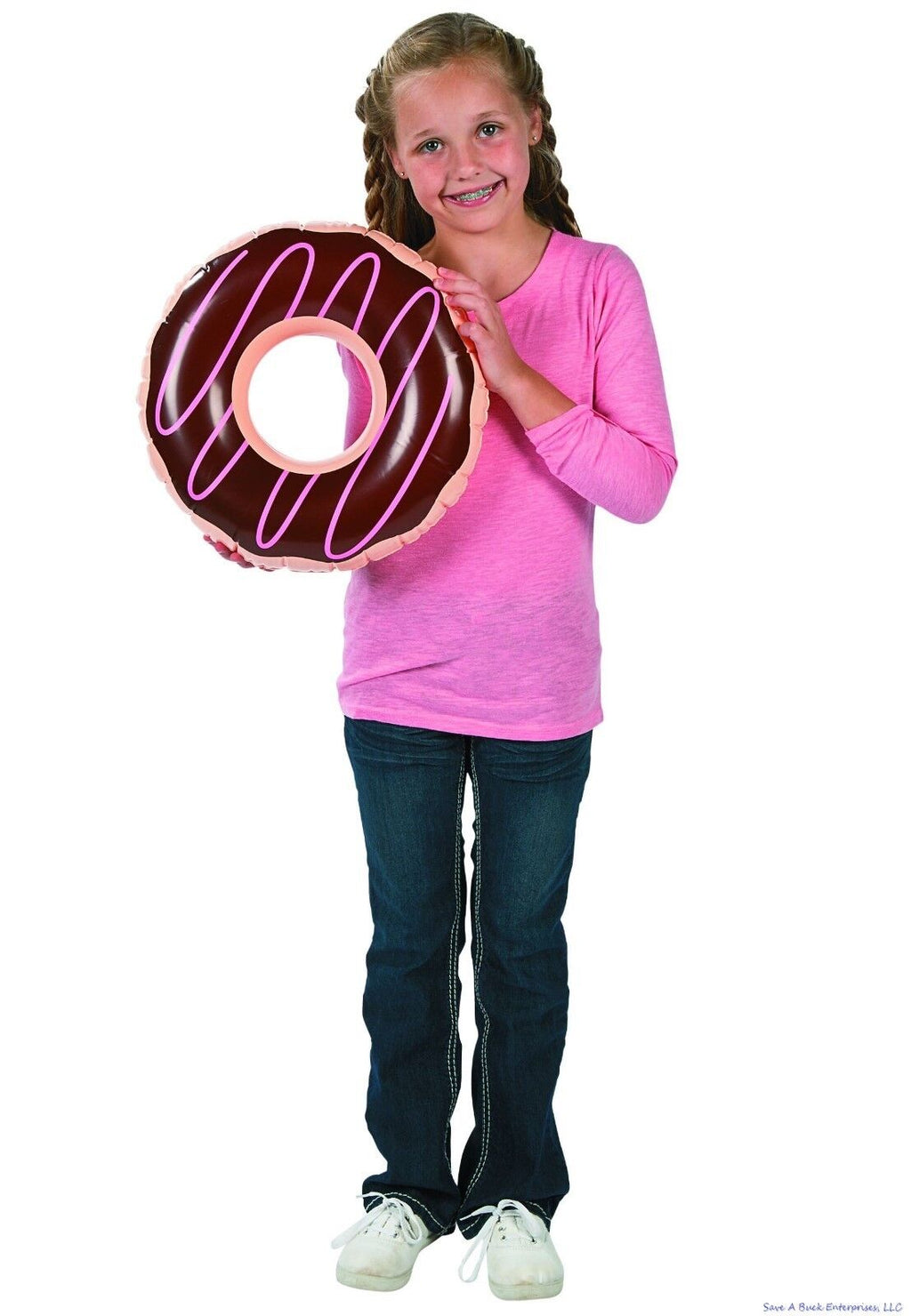 2-Pack Inflatable Frosted Donut Party Decorations – Fun Birthday & Event Decor 🍩🎉