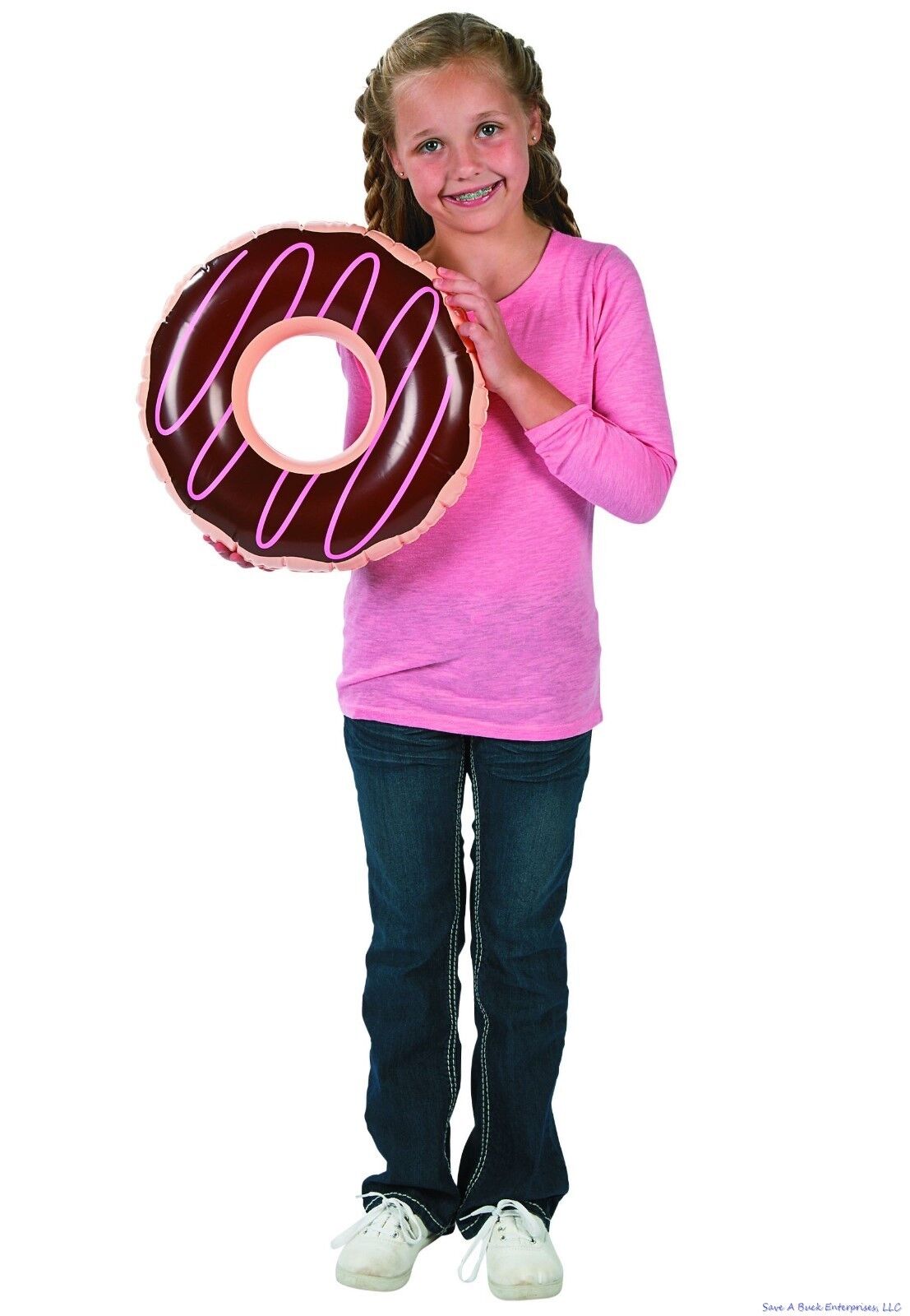 2-Pack Inflatable Frosted Donut Party Decorations – Fun Birthday & Event Decor 🍩🎉