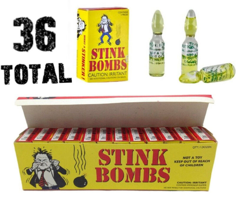 💨 Ultimate Stink Prank Combo – Liquid Ass Spray + 36 Glass Stink Bombs