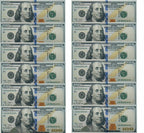 💵 $100 Bill Wallet – Realistic Print Canvas Gag Gift