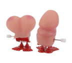 Jumping Pecker & Boobie Wind-Up Toy Set – Hilarious Party Gag Gift 🎉