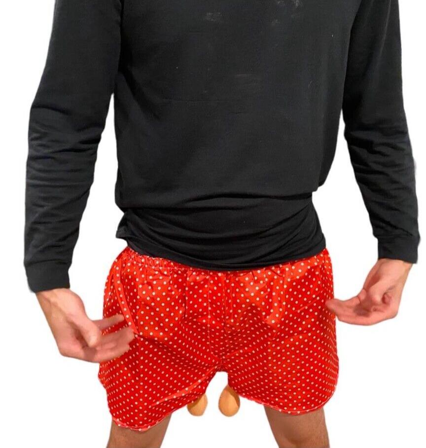 🎉 Mr. Saggy Balls Gag Boxers – Hilarious Over-the-Hill Party Shorts!