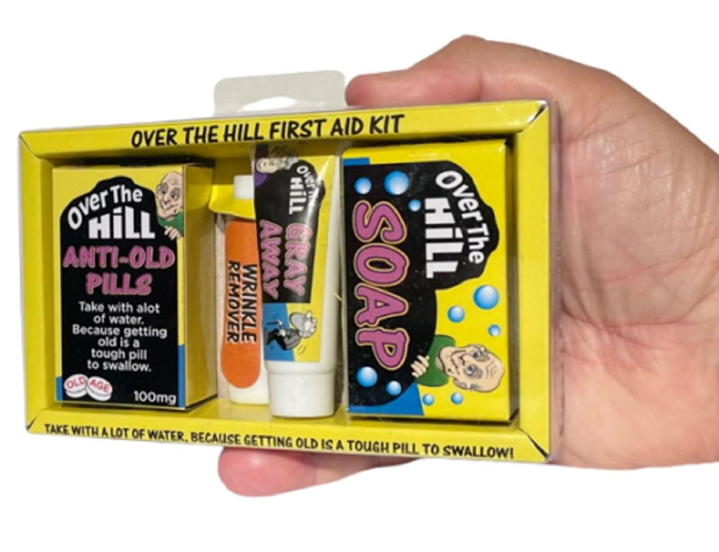 🩹 Over the Hill First Aid Kit – Gag Retirement Survival Box