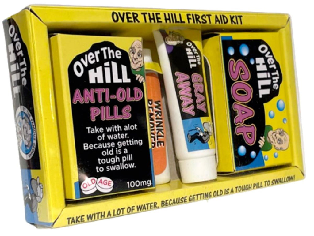 🩹 Over the Hill First Aid Kit – Gag Retirement Survival Box
