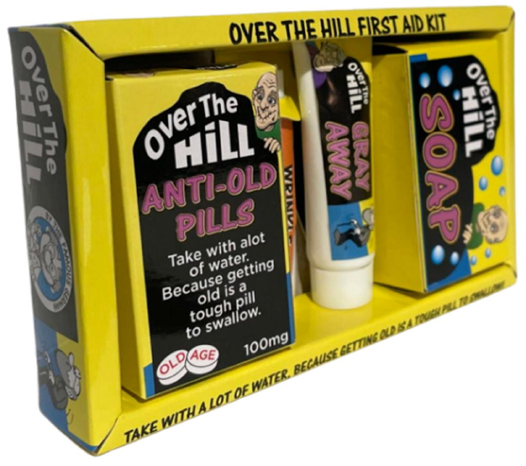 🩹 Over the Hill First Aid Kit – Gag Retirement Survival Box