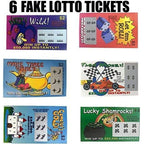 6-Pack Fake Winning Scratch-Off Lottery Tickets – The Ultimate Gag Prank! 💰😂