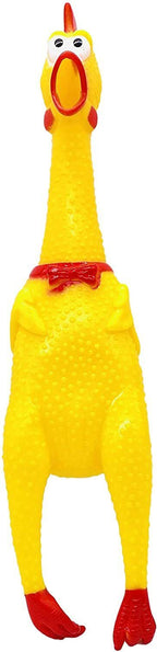🐔 16" Classic Squeaking Rubber Chicken – The Original High-Quality Gag Toy