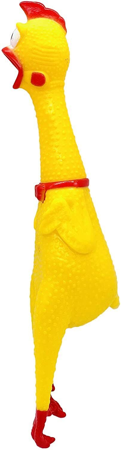 🐔 16" Classic Squeaking Rubber Chicken – The Original High-Quality Gag Toy