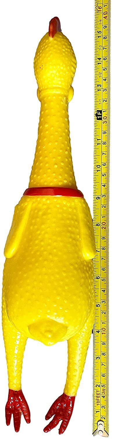 🐔 16" Classic Squeaking Rubber Chicken – The Original High-Quality Gag Toy