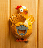 Funny Chicken Butt Bottle Opener – Wall Mounted Bar Accessory by BigMouth Inc.