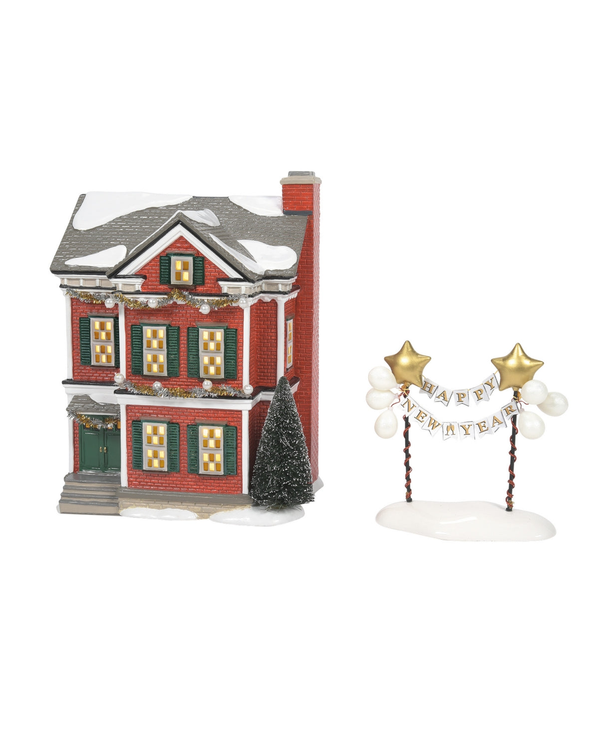 Department 56 Villages Ready For New Years Eve Ceramic Building