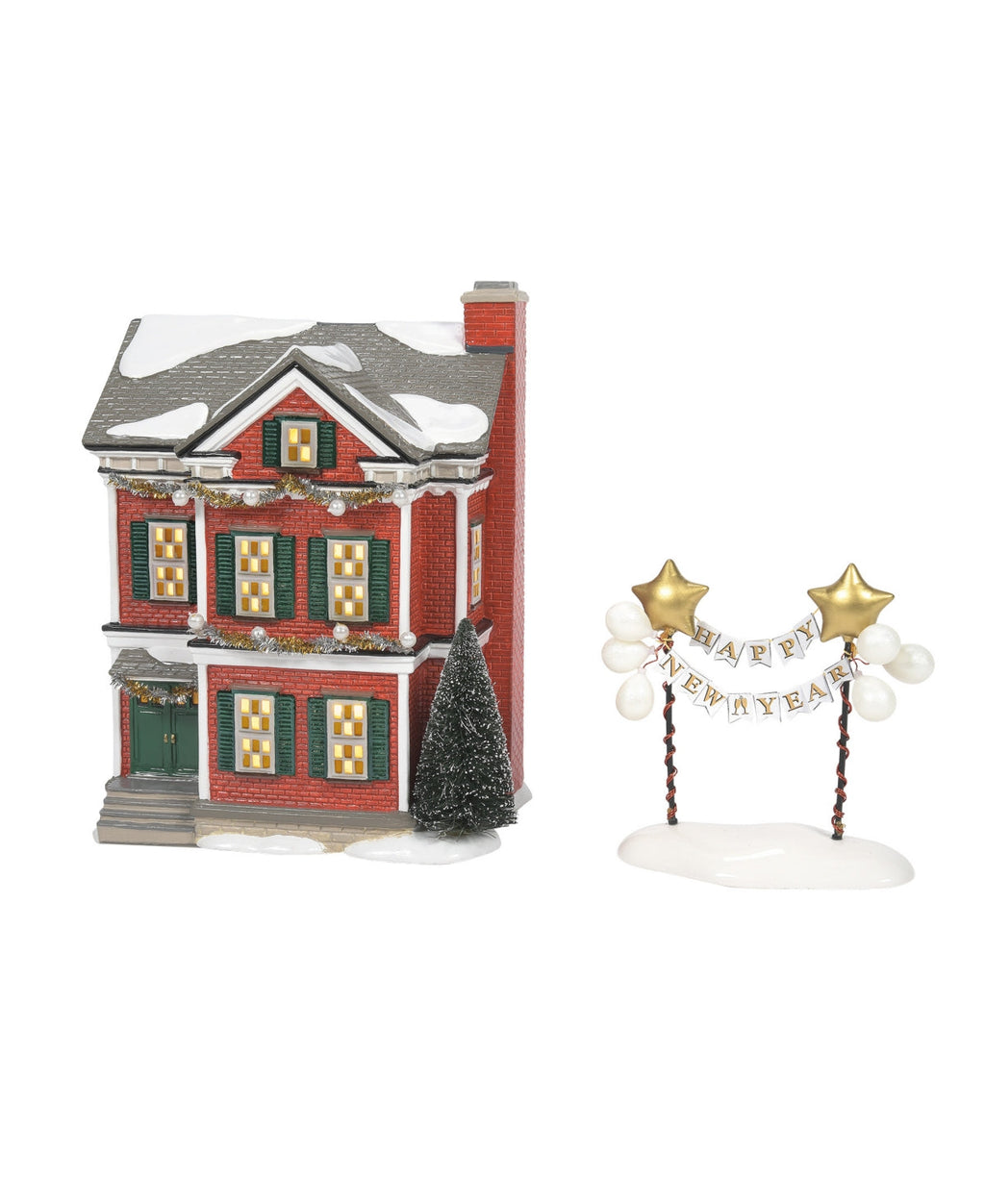 Department 56 Villages Ready For New Year's Eve Ceramic Building