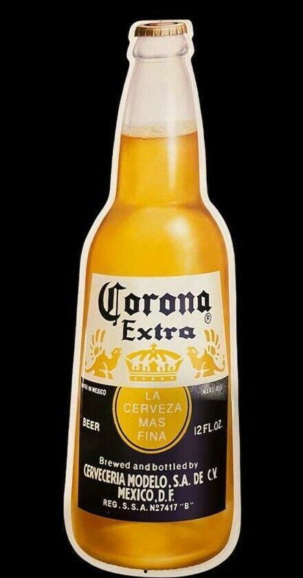 Corona Metal Beer Sign – Classic Bar Decor for True Collectors 🍺🌴