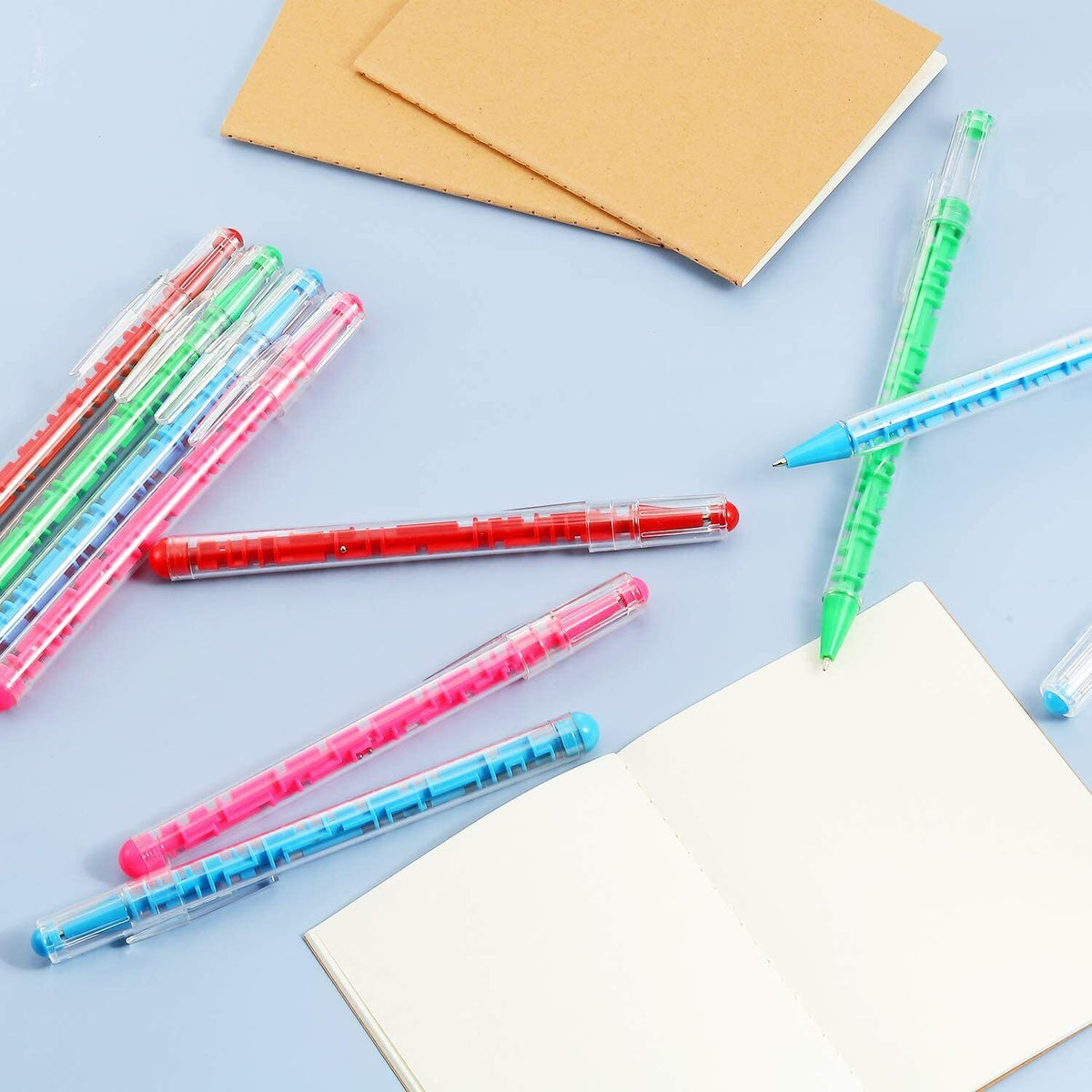 🖊️ Maze Puzzle Ball Game Pens – Wholesale 576-Pack (Assorted Colors)
