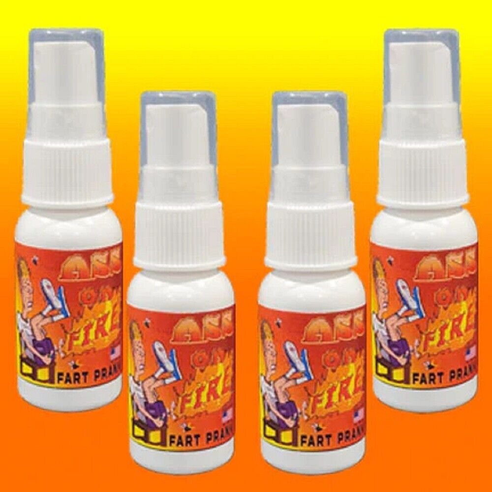 🔥 ASS on Fire Spray – 4-Pack Stink Prank Bottles