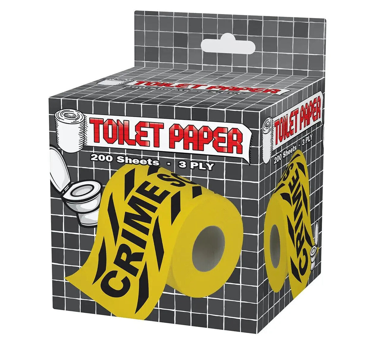 Crime Scene Toilet Paper – 200 Sheets of 3-Ply Hilarious Bathroom Humor! 🚓💩