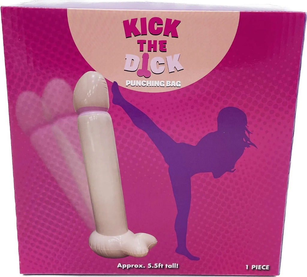 🌭KICK THE DICK Punching Bag – 5FT Giant Inflatable Stress Relief Party Gag