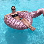 6-Foot Rose Gold Mermaid Tail Pool Float – Magical & Insta-Worthy! 🧜‍♀️✨