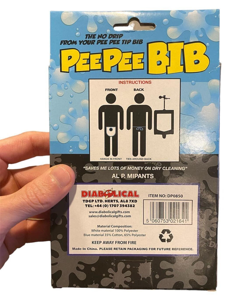 🩲 Pee Pee Bib – The Ultimate Trouser Protector Gag