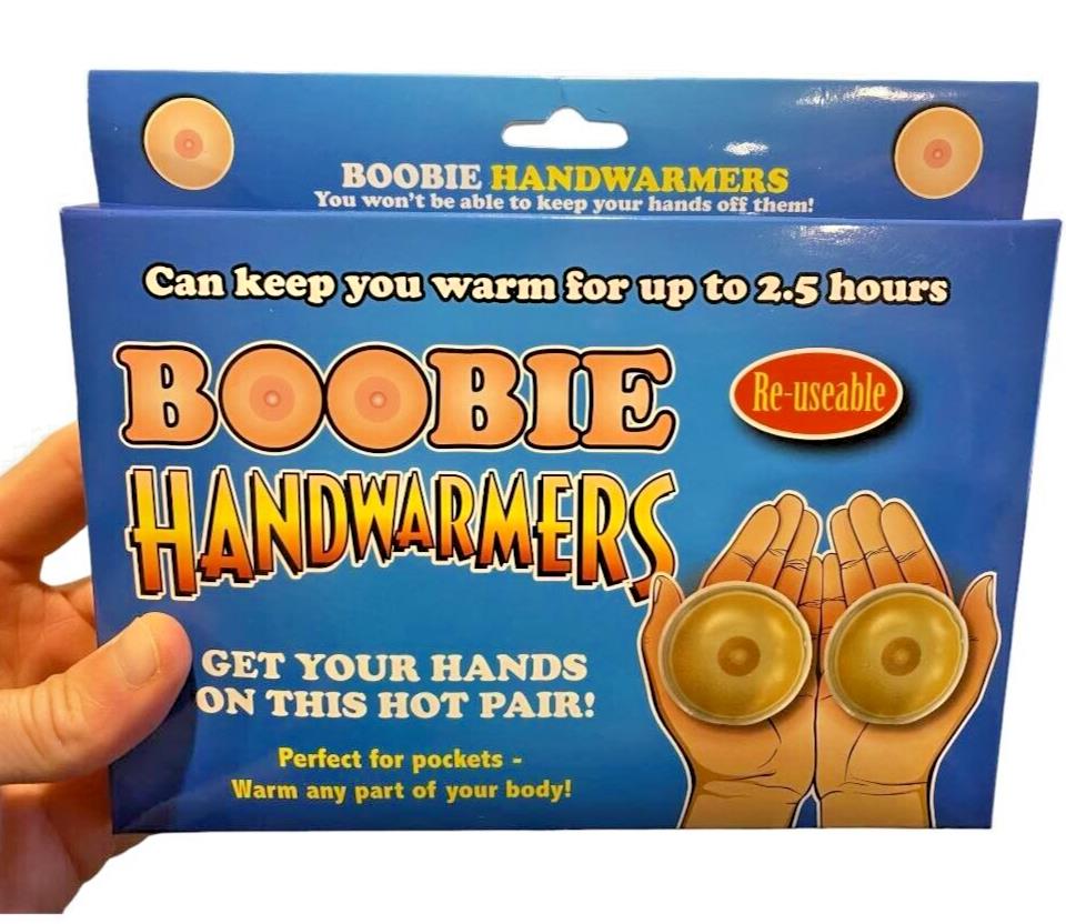 ❄️ 2-Pack "Boobie" Hand Warmers – Reusable Gag Gift!