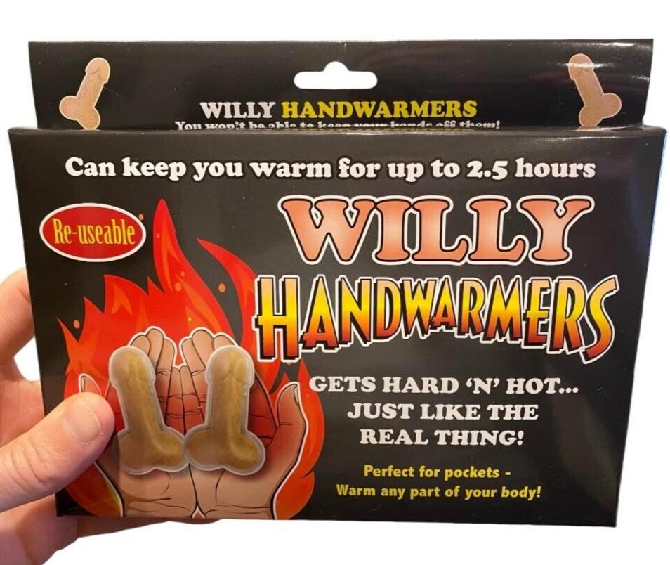 🔥 2pk Willy Hand Warmers – Heat Where It Counts!