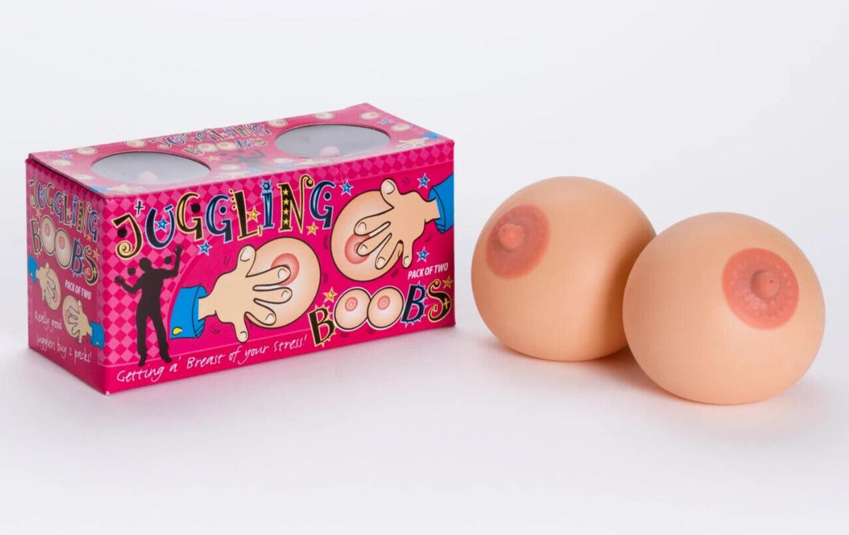 😄 Juggling Boobs 2-Pack – Stress Balls, Gag Gift, or Hilarious Juggling Set!