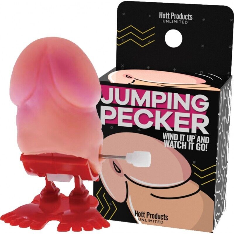 🍆 Wind-Up Jumping Pecker – Hilarious Party Gag Toy