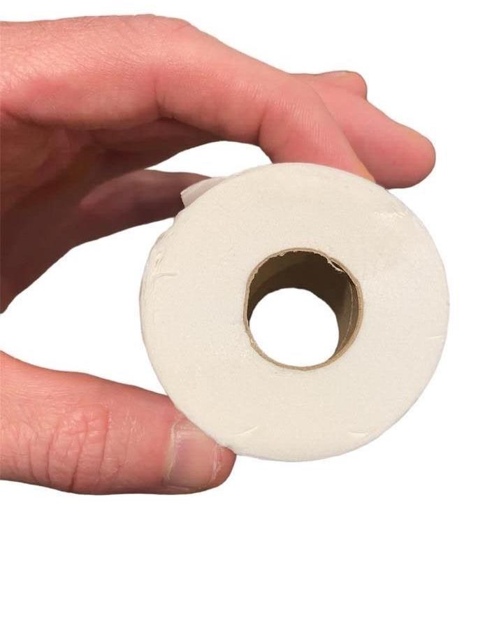 🚽 Mini Toilet Paper Roll – Evil Bathroom Prank Gag (2" Inches)
