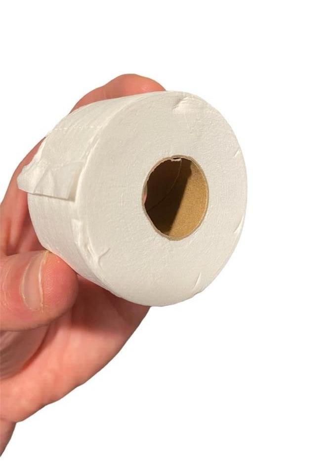 🚽 Mini Toilet Paper Roll – Evil Bathroom Prank Gag (2" Inches)