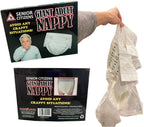 Giant Adult Nappy Diaper – Hilarious Over-the-Hill Gag Gift for Seniors & Birthdays 🤣🧷💩