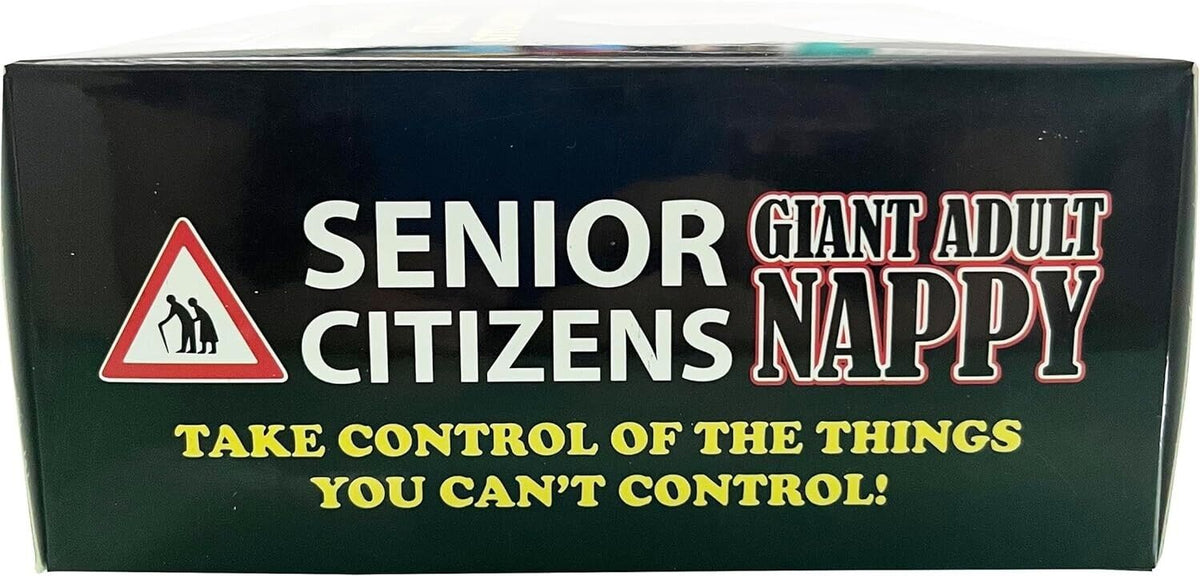 Giant Adult Nappy Diaper – Hilarious Over-the-Hill Gag Gift for Seniors & Birthdays 🤣🧷💩
