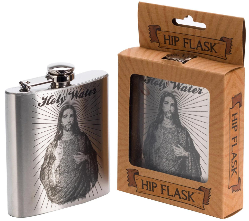 ✝️ "Holy Water" Stainless Steel Flask – 6oz