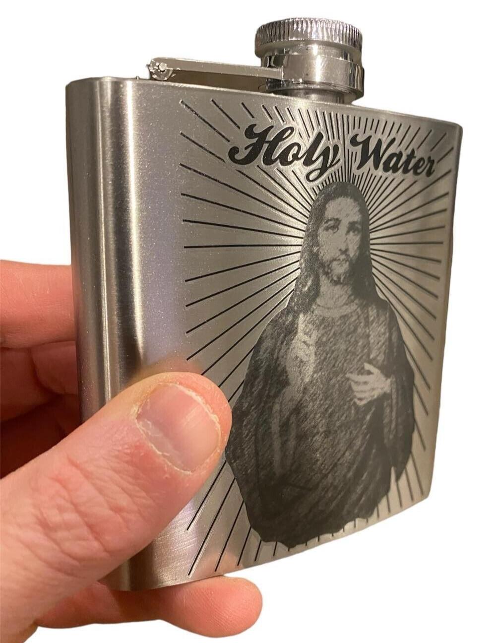 ✝️ "Holy Water" Stainless Steel Flask – 6oz