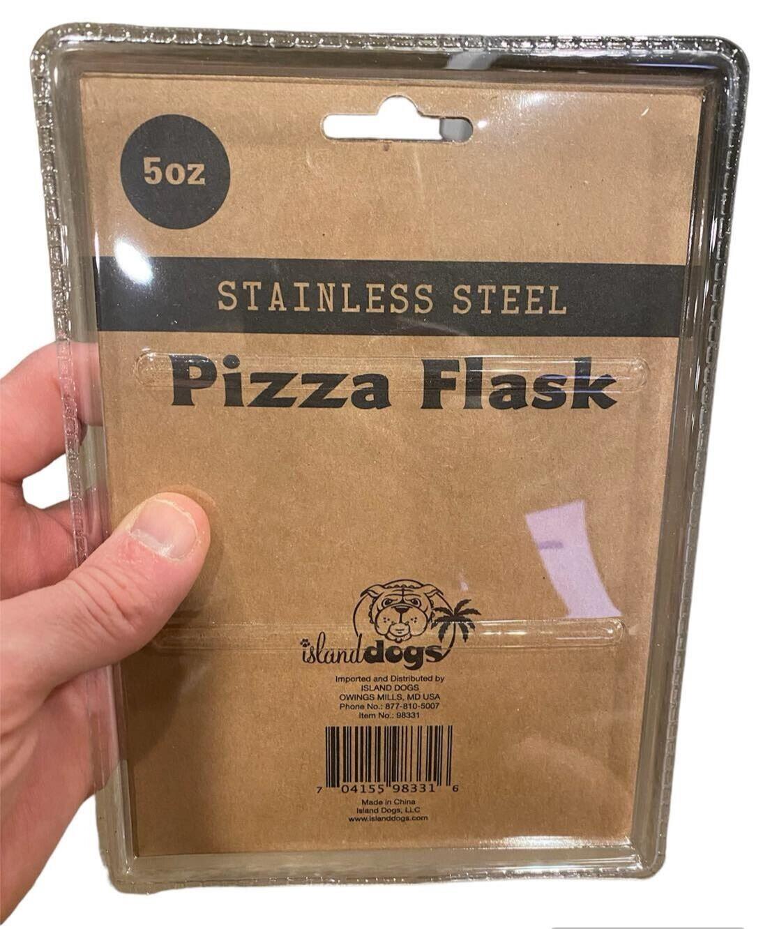 🍕 Pizza Flask – 5oz Stainless Steel Booze Buddy for Pizza Lovers