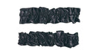 1920's Black Satin Old Fashioned Garter Flapper Arm Bands Armbands