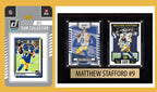 Los Angeles Rams Fan Plaque Pack Matthew Stafford + 2025 Donruss Team Set