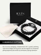 Black Onyx Beaded Bracelet - Morocco