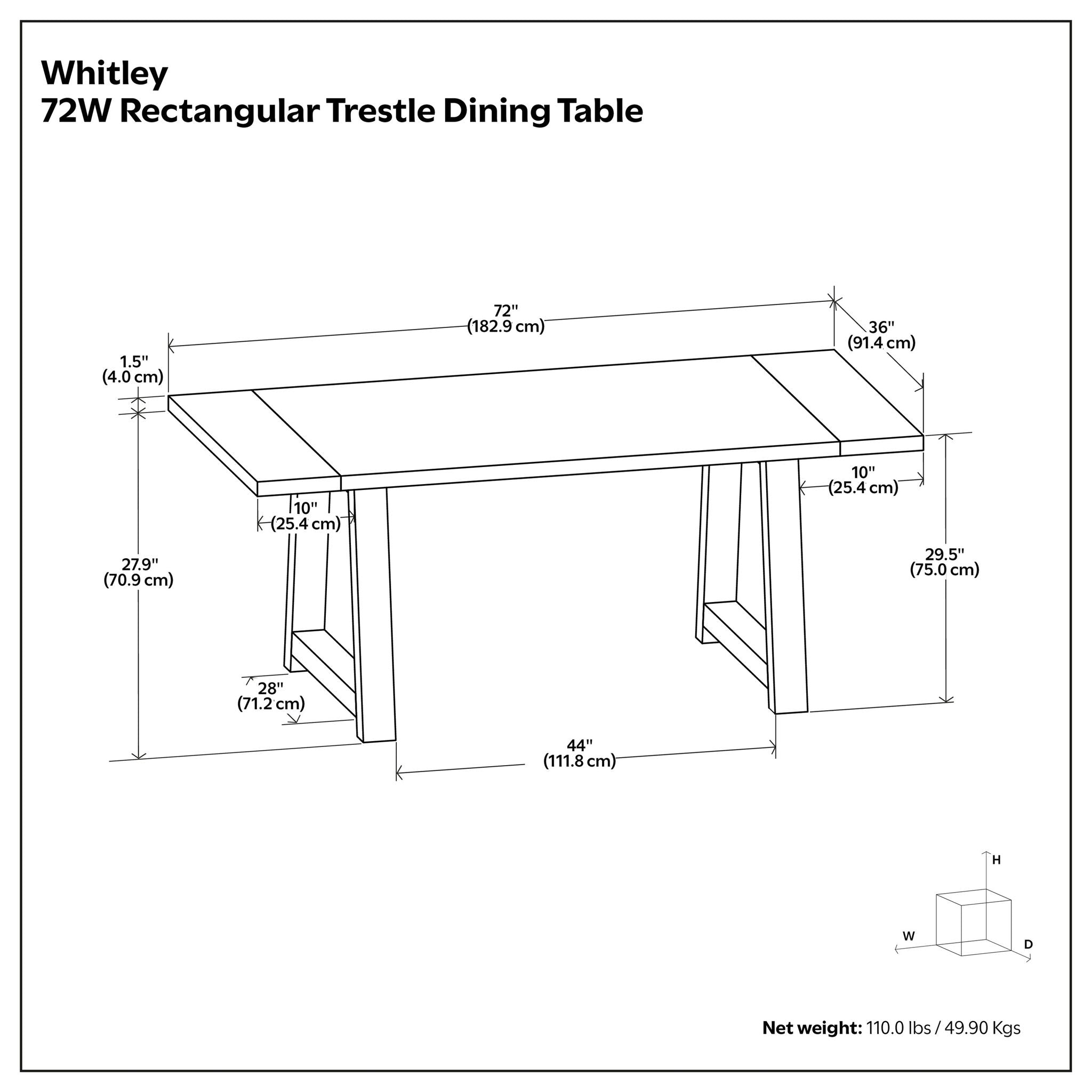 Whitley - Dining Table