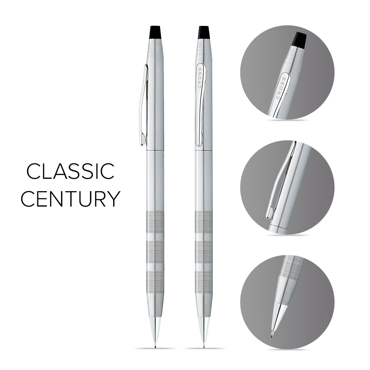 Classic Century® Satin Chrome 0.7MM Pencil