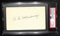 A.A. Schabinger Signed 3x5 Index Card Creighton Basketball Coach PSA/DNA 185479