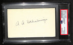 A.A. Schabinger Signed 3x5 Index Card Creighton Basketball Coach PSA/DNA 185479