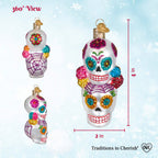 Dia De Los Muertos Stacking Skulls Ornament