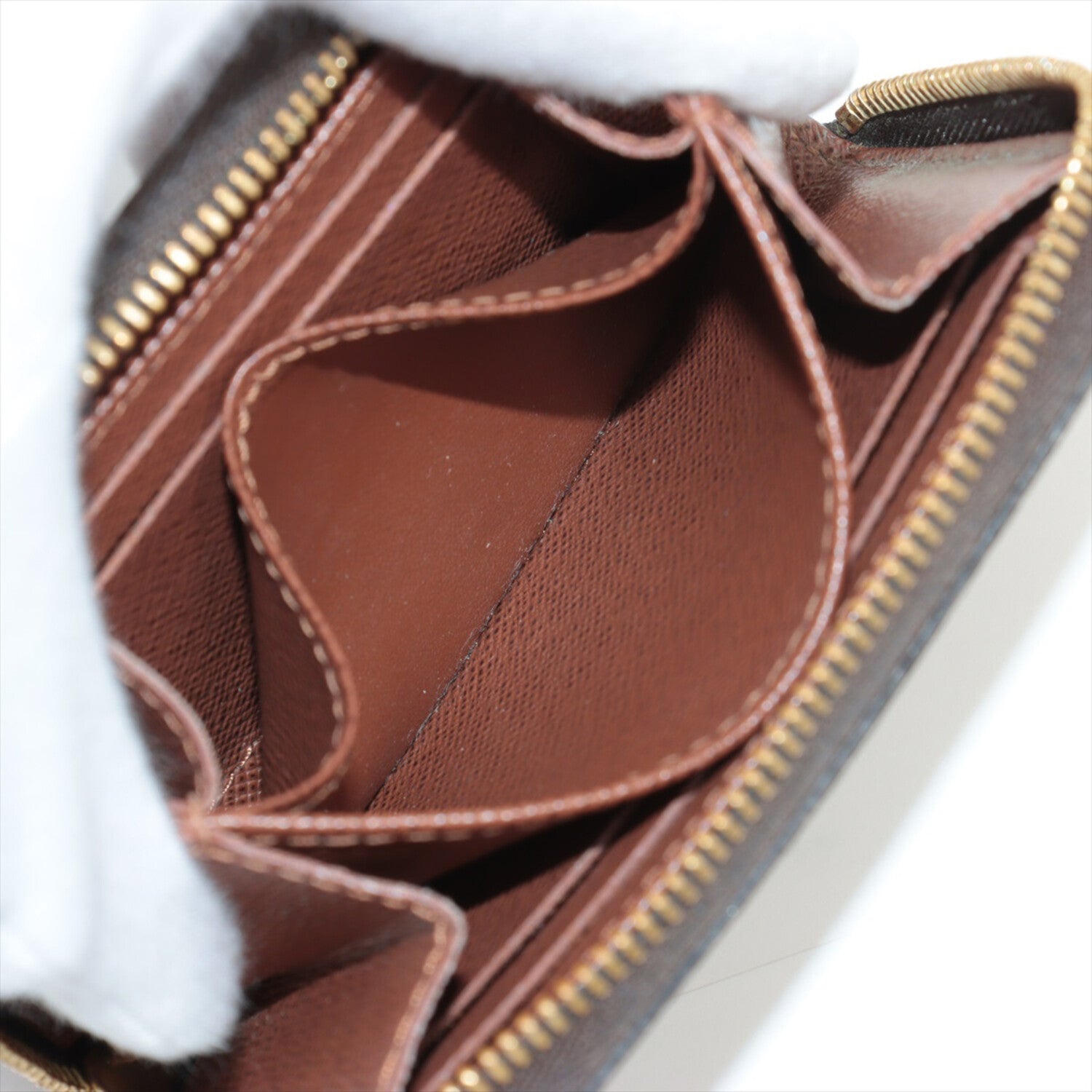 Louis Vuitton Monogram Zippy Coin Case // Brown